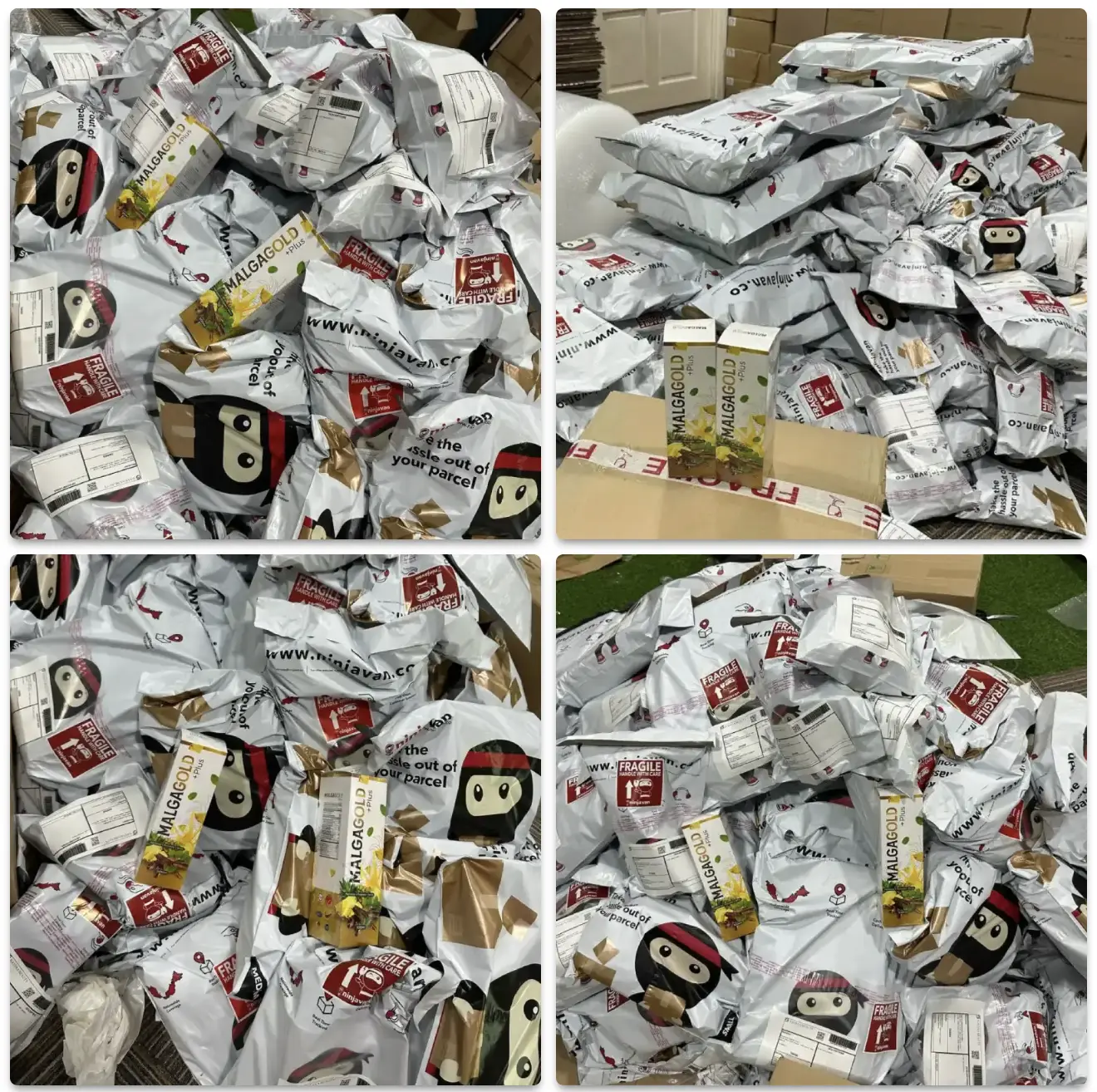 Parcel Malgagold dipos setiap hari
